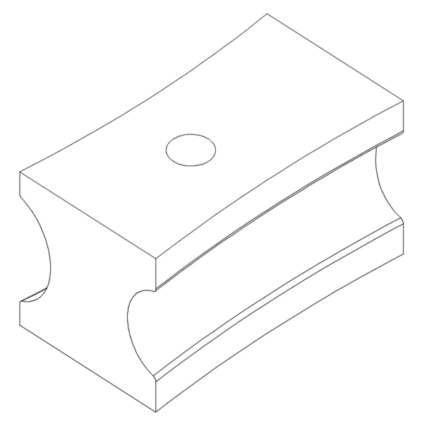 06-6751 Bernardo Zubehör für Rohrbieger Gleitschuh 1 1/4€œ W (Ø31,8) x 1 1/2€œ W (Ø38,1) für BM 42 A / BM 60 A