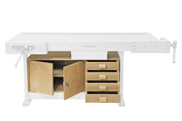 14-2278 Bernardo Zubehör Hobelbänke Einbauschrank mit Laden EB 2 für WB 2100 Profi